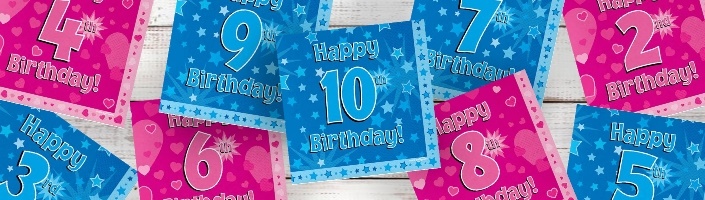 2-10 Years Birthday | Party Supplies | Party Save Smile